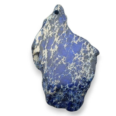 Imperial jasper slice with hole 46x28 mm no. 417 Imperial jasper slice with hole 46x28 mm no. 417