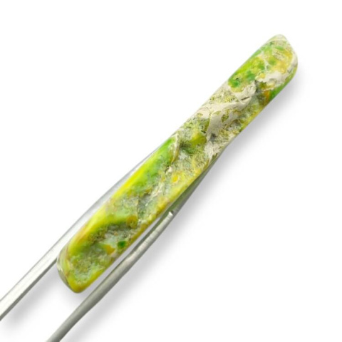 Imperial jasper slice with hole 46x29 mm no. 196 Imperial jasper slice with hole 46x29 mm no. 196