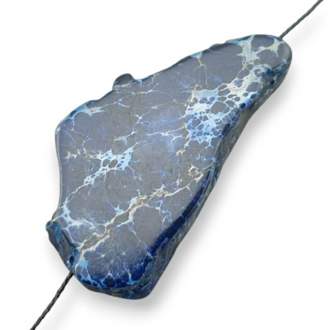 Imperial jasper slice with hole 47x26 mm no. 259 Imperial jasper slice with hole 47x26 mm no. 259