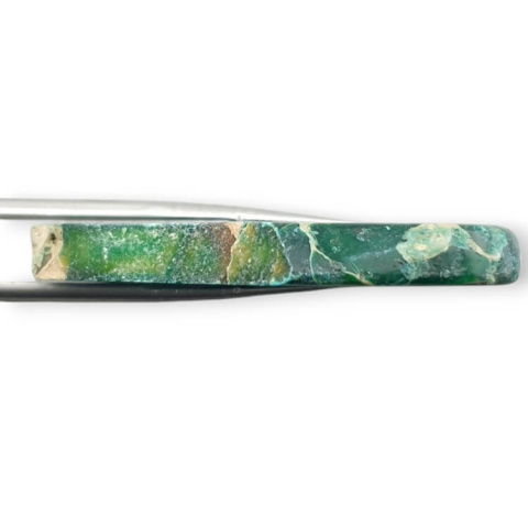 Jaspis cesarski plaster z dziurką 47x30 mm nr 325 Jaspis cesarski plaster z dziurką 47x30 mm nr 325