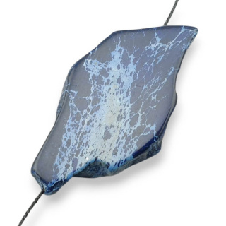 Jaspis cesarski plaster z dziurką 48x26 mm nr 233