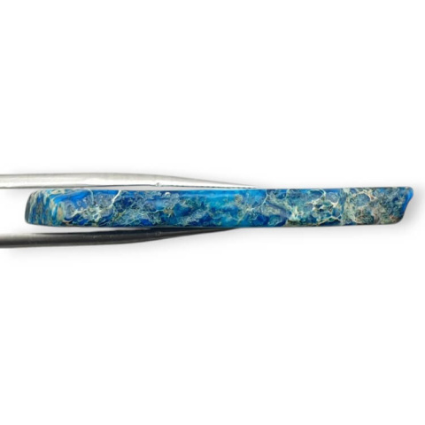 Imperial jasper slice with hole 49x22 mm no 358 Imperial jasper slice with hole 49x22 mm no 358