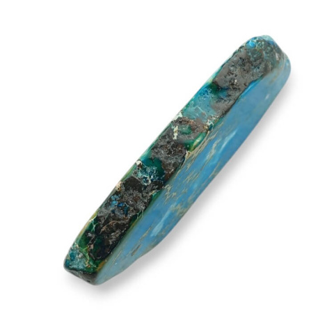 Imperial jasper slice with hole 49x25 mm no 180 Imperial jasper slice with hole 49x25 mm no 180