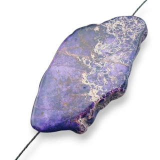 Jaspis cesarski plaster z dziurką 49x26 mm nr 301