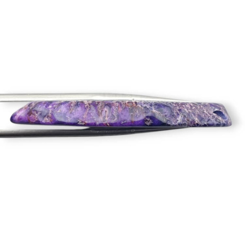 Imperial jasper slice with hole 49x26 mm no 301 Imperial jasper slice with hole 49x26 mm no 301