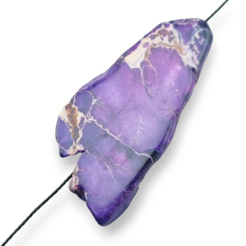 Imperial jasper slice with hole 50x23 mm no. 291 Imperial jasper slice with hole 50x23 mm no. 291