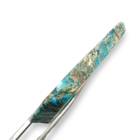 Imperial jasper slice with hole 50x36 mm no 194 Imperial jasper slice with hole 50x36 mm no 194
