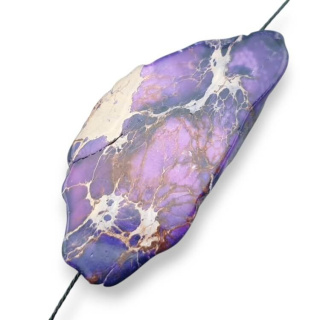 Jaspis cesarski plaster z dziurką 52x23 mm nr 292