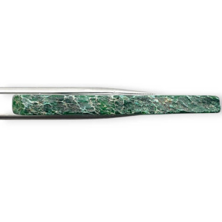 Imperial jasper slice with hole 59x27 mm no 336