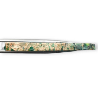 Imperial jasper slice with hole 60x27 mm no 322