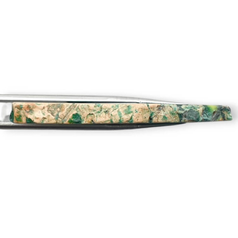 Imperial jasper slice with hole 60x27 mm no 322 Imperial jasper slice with hole 60x27 mm no 322