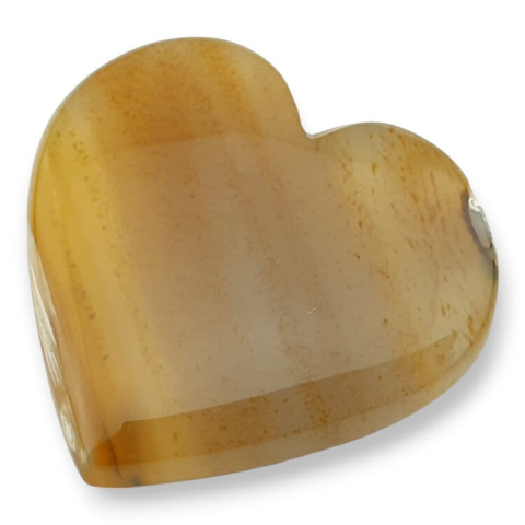 Agate botswana cabochon heart 29x28 mm no. 1 Agate botswana cabochon heart 29x28 mm no. 1