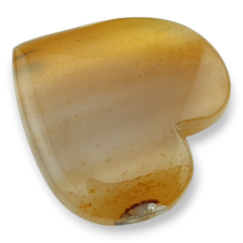 Agate botswana cabochon heart 29x28 mm no. 1 Agate botswana cabochon heart 29x28 mm no. 1