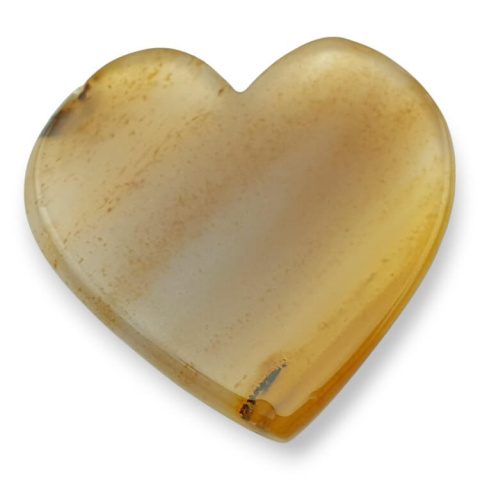 Agate botswana cabochon heart 29x28 mm no. 1 Agate botswana cabochon heart 29x28 mm no. 1