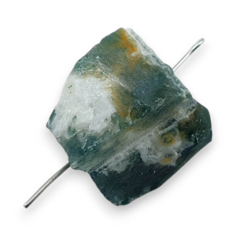 Agat indyjski bryłka z dziurką 19x19 mm nr 99 Agat indyjski bryłka z dziurką 19x19 mm nr 99