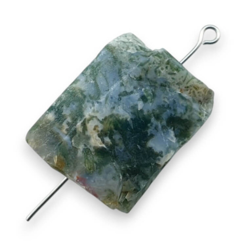 Indian agate nugget with a hole 22x21 mm no 79 Indian agate nugget with a hole 22x21 mm no 79