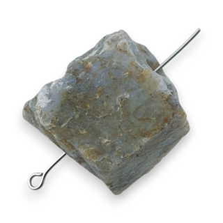 Agat indyjski bryłka z dziurką 25x19 mm nr 48