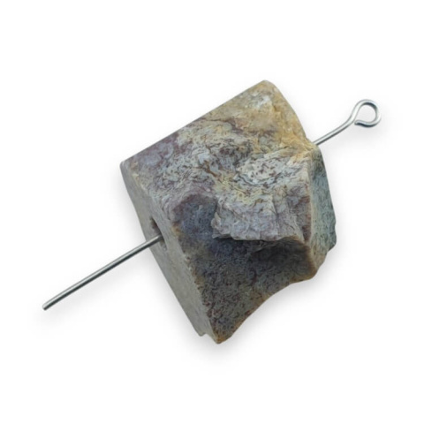 Indian agate nugget with hole 26x22 mm no. 40 Indian agate nugget with hole 26x22 mm no. 40