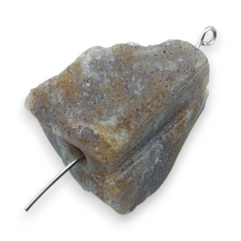 Indian agate nugget with hole 28x19 mm no. 69 Indian agate nugget with hole 28x19 mm no. 69