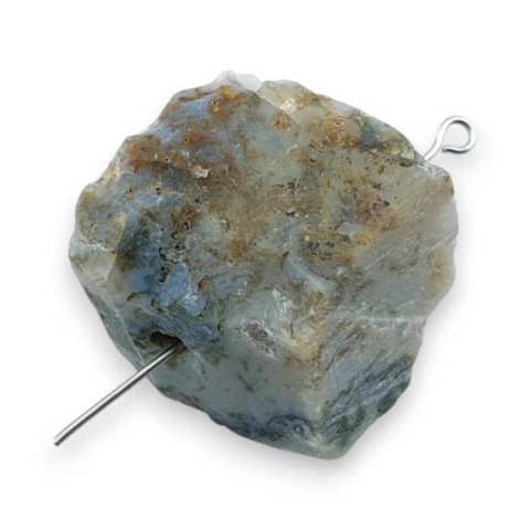 Indian agate nugget with hole 28x21 mm no 76