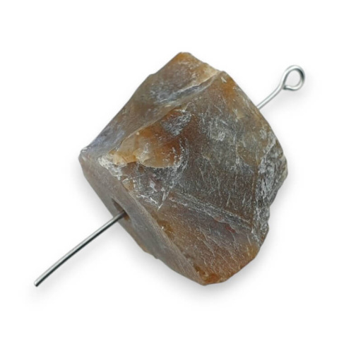 Indian agate nugget with hole 29x21 mm no 59 Indian agate nugget with hole 29x21 mm no 59