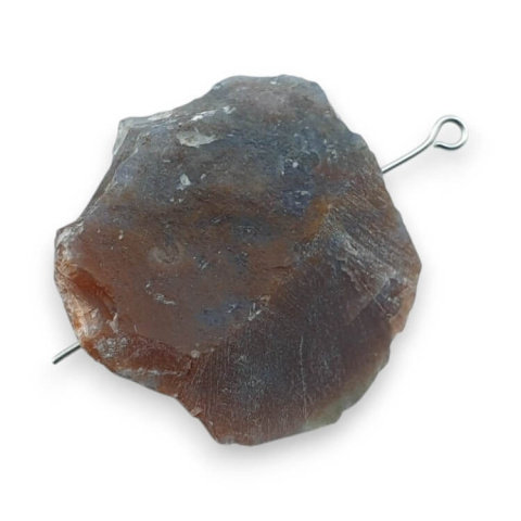 Indian agate nugget with hole 29x31 mm no 68 Indian agate nugget with hole 29x31 mm no 68