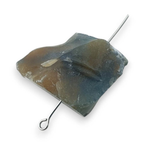 Indian agate nugget with hole 30x24 mm no 37 Indian agate nugget with hole 30x24 mm no 37