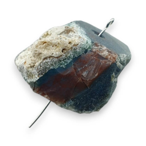 Indian agate nugget with hole 34x26 mm no 57 Indian agate nugget with hole 34x26 mm no 57