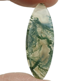 Agat mszysty kaboszon 38x18 mm nr 240