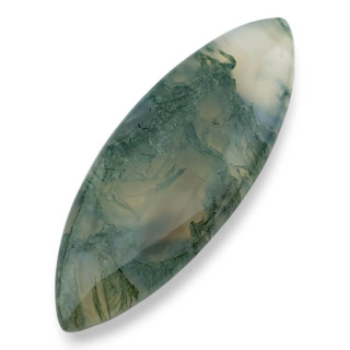Moss agate cabochon 38x18 mm no. 240