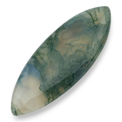 Agate mossy cabochon 38x18 mm no. 240 Agate mossy cabochon 38x18 mm no. 240