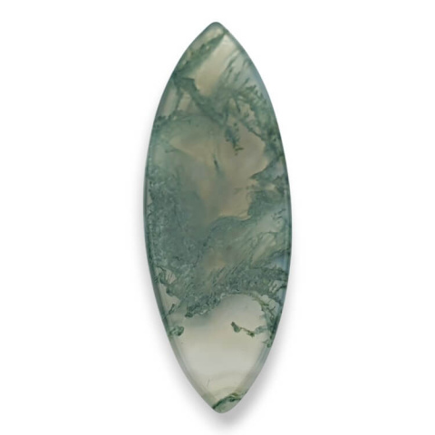 Agate mossy cabochon 38x18 mm no. 240 Agate mossy cabochon 38x18 mm no. 240
