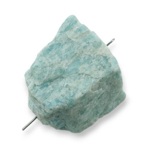Amazonite nugget with hole 27x31 mm no 129 Amazonite nugget with hole 27x31 mm no 129