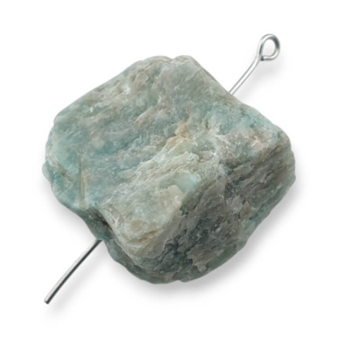Amazonite nugget with hole 28x22 mm no. 141 Amazonite nugget with hole 28x22 mm no. 141