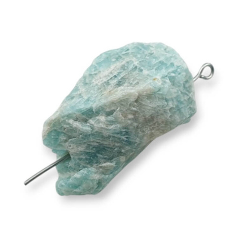 Amazonite nugget with hole 31x21 mm no. 133 Amazonite nugget with hole 31x21 mm no. 133
