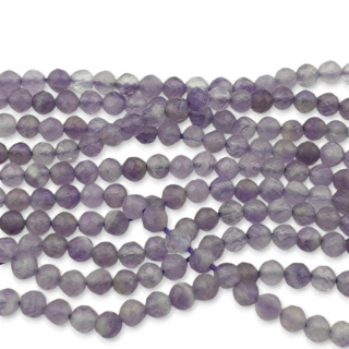 Ametyst kula fasetowana 3 mm 20 szt