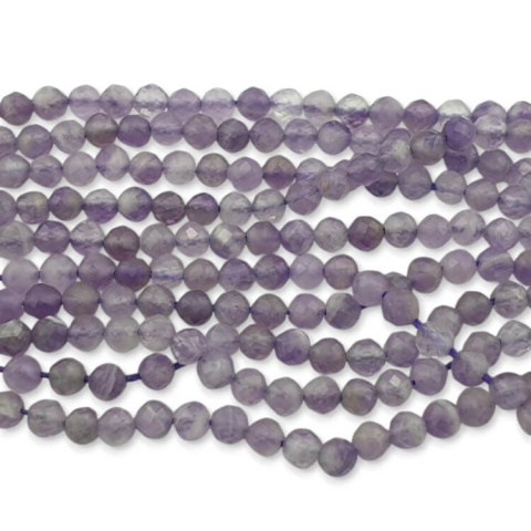 Ametyst kula fasetowana 3 mm sznur Ametyst kula fasetowana 3 mm sznur