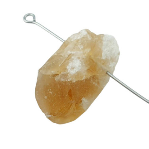 Citrine nugget with hole 25x14 mm no 549 Citrine nugget with hole 25x14 mm no 549