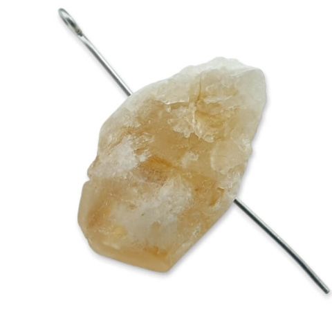Citrine nugget with hole 25x16 mm no. 514 Citrine nugget with hole 25x16 mm no. 514