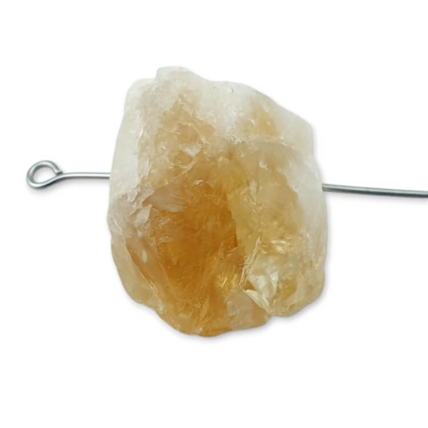 Citrine nugget with hole 25x18 mm no 510 Citrine nugget with hole 25x18 mm no 510