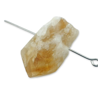 Citrine nugget with hole 26x15 mm no 503