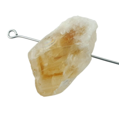 Citrine nugget with hole 26x15 mm no 548 Citrine nugget with hole 26x15 mm no 548