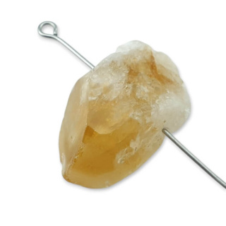 Citrine nugget with hole 26x16 mm no 525