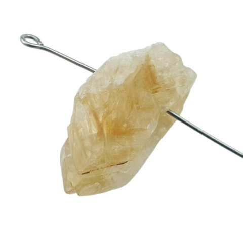 Citrine nugget with hole 27x14 mm no 555 Citrine nugget with hole 27x14 mm no 555