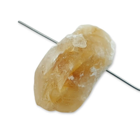 Citrine nugget with hole 27x15 mm no 532 Citrine nugget with hole 27x15 mm no 532