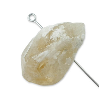 Citrine nugget with hole 27x16 mm no 523