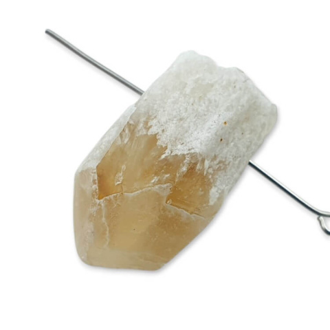 Citrine nugget with hole 27x17 mm no 518 Citrine nugget with hole 27x17 mm no 518