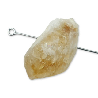 Citrine nugget with hole 28x15 mm no 521