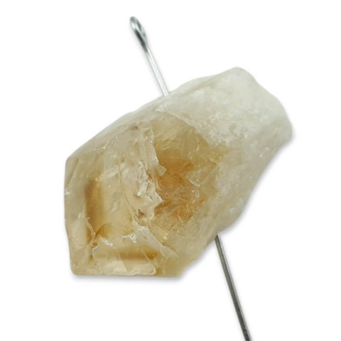Citrine nugget with hole 28x16 mm no 519 Citrine nugget with hole 28x16 mm no 519
