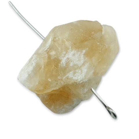Citrine nugget with hole 28x17 mm no 485 Citrine nugget with hole 28x17 mm no 485